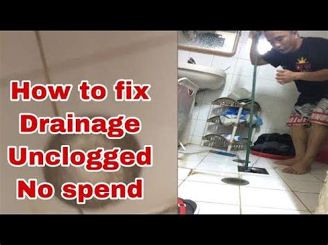 baradong drainage sa bathroom paano matanggal na walang .